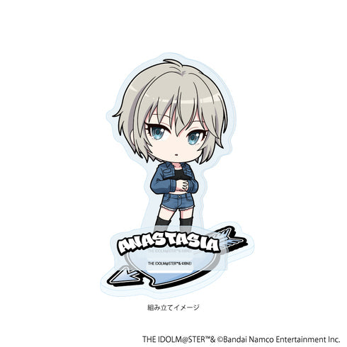 『アイドルマスター シンデレラガールズ』アクリルスタンドプレート23/アナスタシア デニム風衣装ver.(ミニキャライラスト)【202609再販】