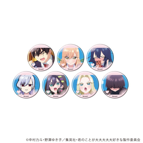 『君のことが大大大大大好きな100人の彼女』缶バッジ10/コンプリートセット(全7種)(場面写イラスト)