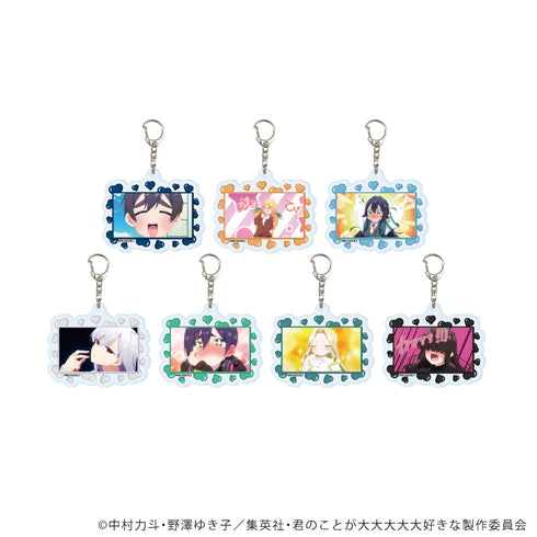 『君のことが大大大大大好きな100人の彼女』アクリルキーホルダー09/コンプリートセット(全7種)(場面写イラスト)