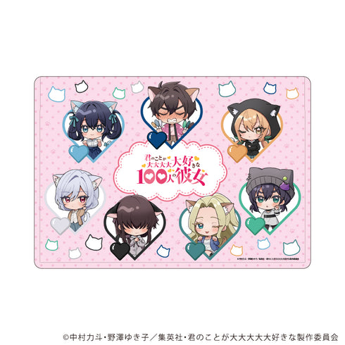 『君のことが大大大大大好きな100人の彼女』キャラクリアケース05/集合デザイン(ミニキャライラスト)