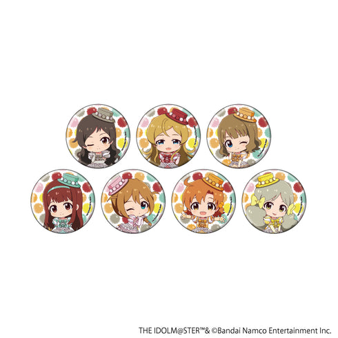 『アイドルマスター ミリオンライブ!』缶バッジ21/マカロンドレスver. コンプリートセット(全7種)(ミニキャライラスト)