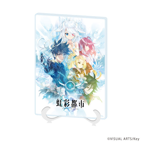 『虹彩都市』アクリルアートボード(A5サイズ)01/集合デザイン(公式イラスト)