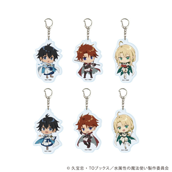 "Water-Attribute Mage" Acrylic Keychain 01 / Complete Set (All 6 Varieties) (Official Illustration)