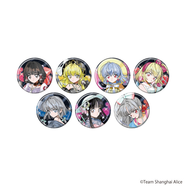 『東方Project』缶バッジ19/レトロアイドルver. コンプリートセット(全7種)(描き起こしイラスト)