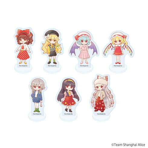 『東方Project』アクリルぷちスタンド10/レトロver. コンプリートセット(全7種)(レトロアートイラスト)