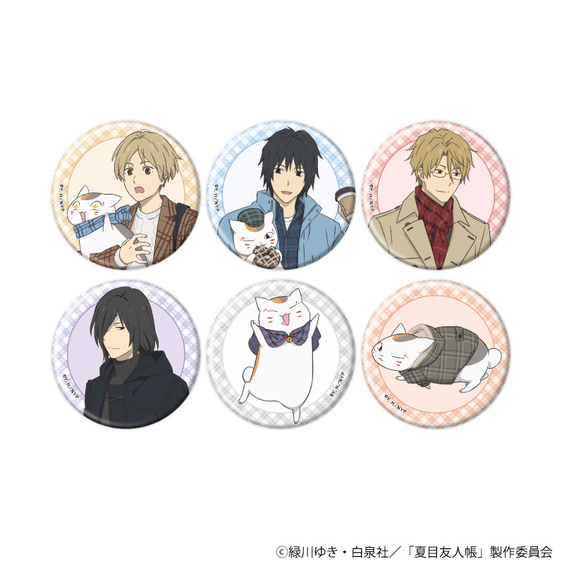 夏目友人帳』缶バッジ11/チェック柄ver. コンプリートセット(全6種