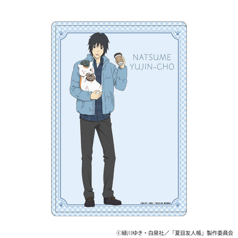 "Natsume's Book of Friends" Character Clear Case 19 / Kaname Tanuma Check Pattern Ver. (Original Illustration)