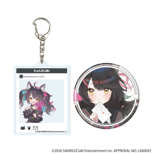 『にゃんたじあ!』アクリルキーホルダー&缶バッジセット11/ニャマシュヴァ・ルッツ 2026誕生日ver.(公式イラスト)