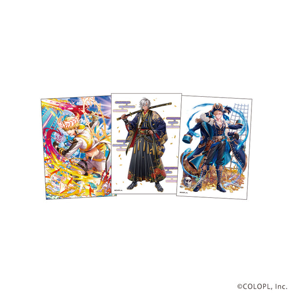 『クイズRPG 魔法使いと黒猫のウィズ』L版ブロマイド3枚セット13/B(公式イラスト)