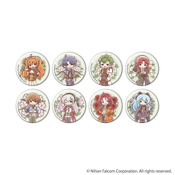 『ファルコム45周年』缶バッジ02/コンプリートセット(全8種)(レトロアートイラスト)