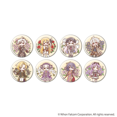 『ファルコム45周年』缶バッジ03/コンプリートセット(全8種)(レトロアートイラスト)