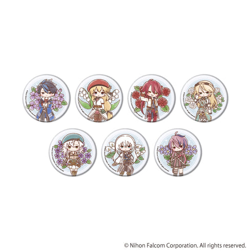 『ファルコム45周年』缶バッジ04/コンプリートセット(全7種)(レトロアートイラスト)