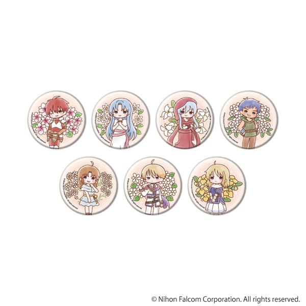 『ファルコム45周年』缶バッジ05/コンプリートセット(全7種)(レトロアートイラスト)