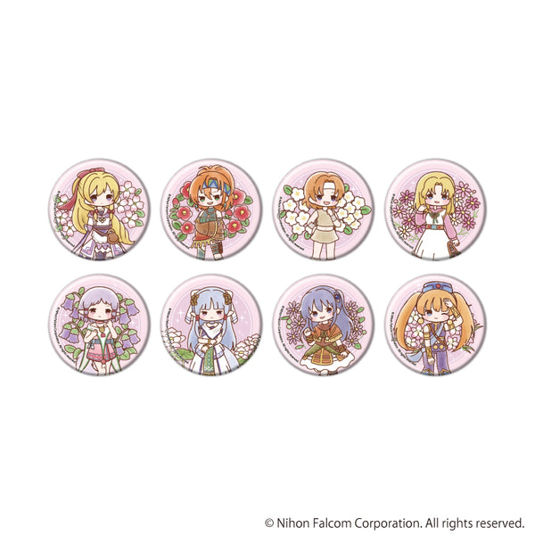 『ファルコム45周年』缶バッジ06/コンプリートセット(全8種)(レトロアートイラスト)