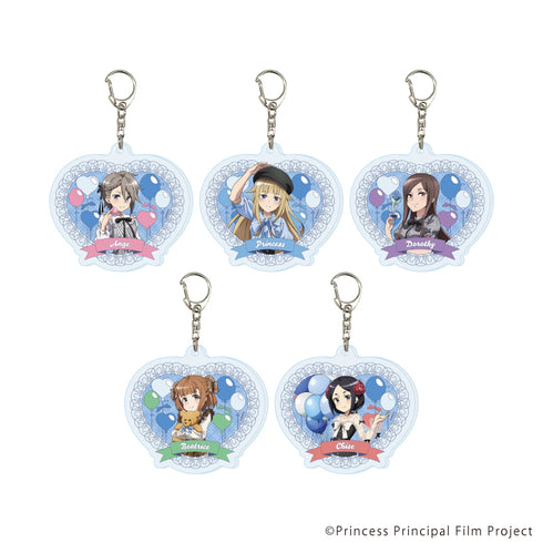 "Chapter 4: Princess Principal Crown Handler" Acrylic Keychain 02 / Complete Set (5 Varieties) (Original Illustration)