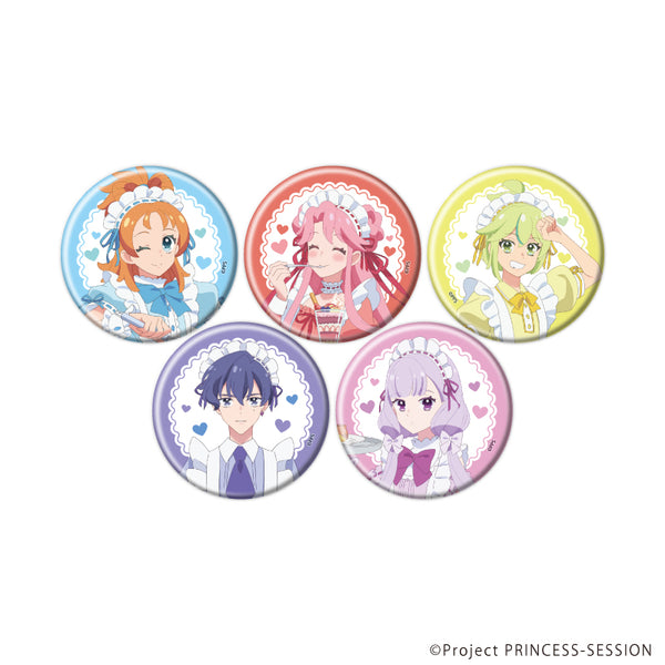 "Princession Orchestra" Pin Badge 06 / Complete Set (5 Varieties) (Original Illustration)