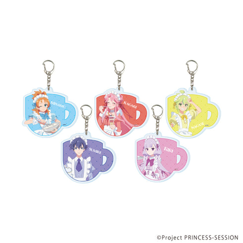 『プリンセッション・オーケストラ』アクリルキーホルダー02/コンプリートセット(全5種)(描き下ろしイラスト)