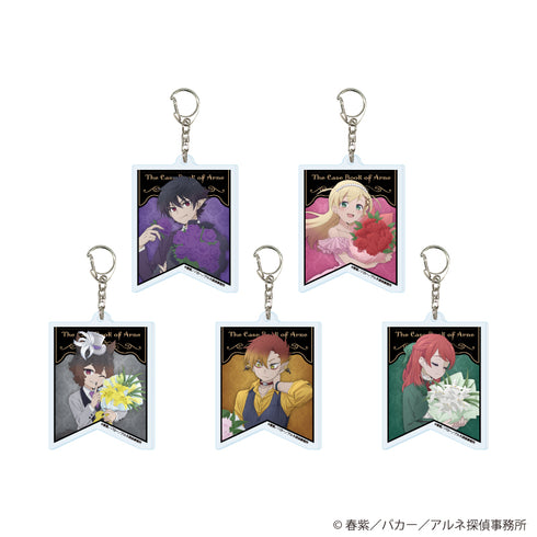 "Arne's Case Files" Acrylic Keychain 01 / Complete Set (5 Varieties) (Original Illustration)