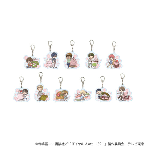 『ダイヤのA actII -Second Season-』アクリルキーホルダー02/スイーツver. コンプリートセット(全11種)(グラフアートイラスト)