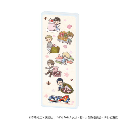"Diamond no A Act II -Second Season-" Mini Acrylic Block 04 / Pattern B: Sweets Ver. (Graph Art Illustration)