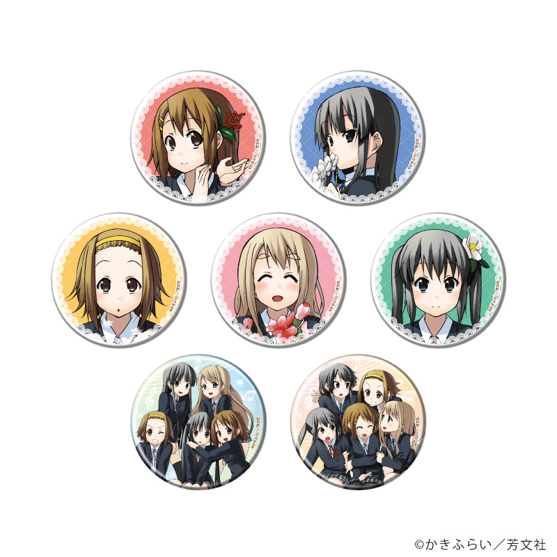 けいおん！　DVD3枚セット　缶バッジ　うちわ付き けいおん！ アート缶バッジ＿集合