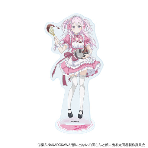 《面不露色的柏田小姐與表情豐富的太田君》壓克力立牌03/柏田小姐 女僕裝版(全新繪製插圖)
