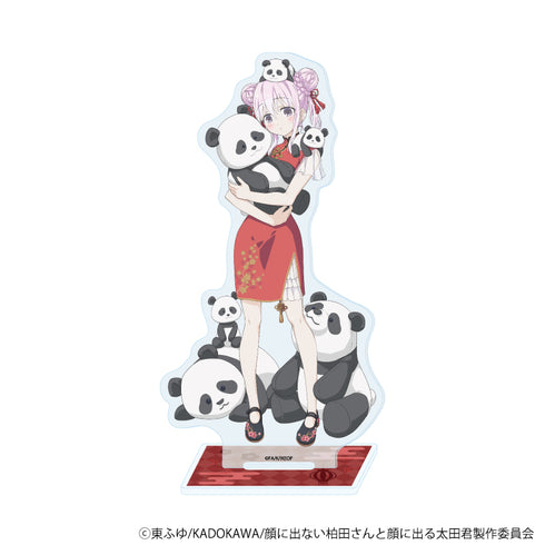 "Kashida-san, Who Doesn't Show Her Emotions, and Ota-kun, Who Does" Acrylic Stand 04 / Kashida-san in a Cheongsam (Original Illustration)
