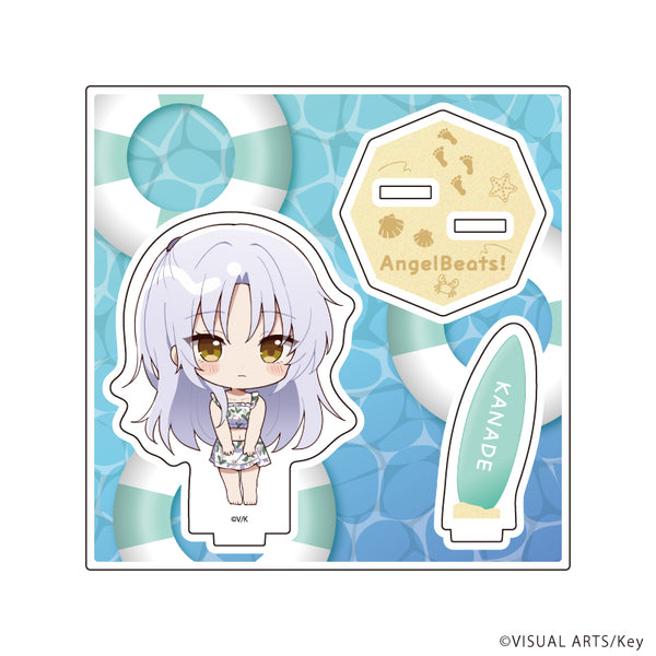 "Angel Beats! & Charlotte" Acrylic Stand Plate 09 / Kanade Tachibana (Mini Character Illustration)