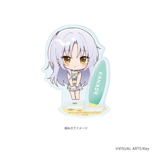 "Angel Beats! & Charlotte" Acrylic Stand Plate 09 / Kanade Tachibana (Mini Character Illustration)