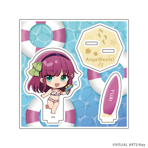 "Angel Beats! & Charlotte" Acrylic Stand Plate 10 / Yuri Nakamura (Mini Character Illustration)