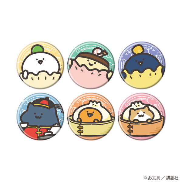 "With Stationery" Pin Badges 24 / Dim Sum Ver. Complete Set (All 6 Varieties) (Newly Drawn Illustrations)