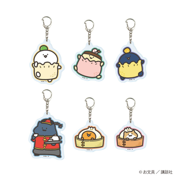 "With Stationery" Acrylic Keychain 14 / Dim Sum Ver. Complete Set (All 6 Varieties) (Newly Drawn Illustrations)
