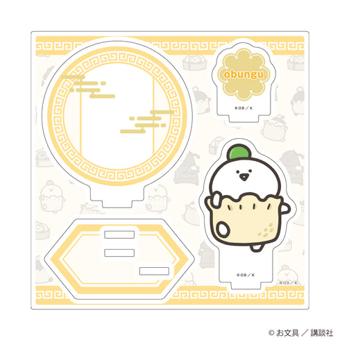 "With My Stationery" Acrylic Stand Plate 01 / Stationery-san Dim Sum Ver. (Original Illustration)