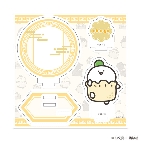 "With My Stationery" Acrylic Stand Plate 01 / Stationery-san Dim Sum Ver. (Original Illustration)