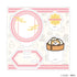 "With Stationery" Acrylic Stand Plate 06 / Kitten: Dim Sum Ver. (Original Illustration)
