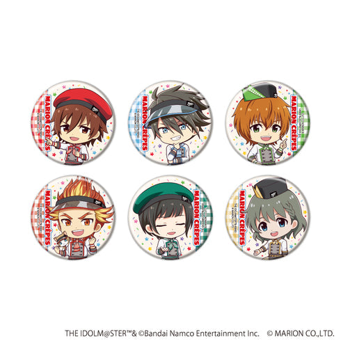『アイドルマスター SideM』缶バッジ42/クレープ屋ver. トレーディング(全6種)(ミニキャライラスト)【BOX】【202607再販】
