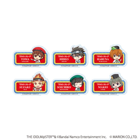 『アイドルマスター SideM』おなまえプレートバッジ03/クレープ屋ver. トレーディング(全6種)(ミニキャライラスト)【BOX】【202607再販】