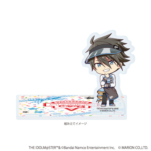 『アイドルマスター SideM』アクリルコースタースタンド02/握野 英雄 クレープ屋ver.(ミニキャライラスト)