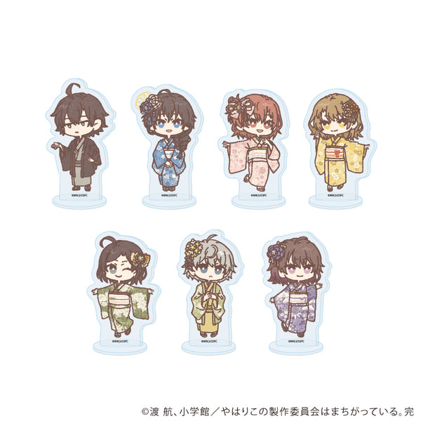 『やはり俺の青春ラブコメはまちがっている。完』アクリルぷちスタンド05/花見ver. コンプリートセット(全7種)(レトロアートイラスト)