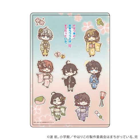 『やはり俺の青春ラブコメはまちがっている。完』キャラクリアケース04/花見ver. 集合デザイン(レトロアートイラスト)
