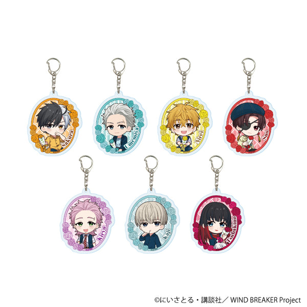 『WIND BREAKER』アクリルキーホルダー03/カーネーションver. コンプリートセット(全7種)(ミニキャライラスト)