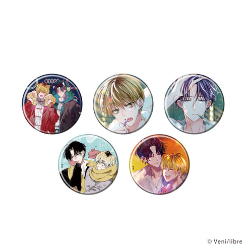 『セフレ、やっぱなしで!』缶バッジ01/コンプリートセット(全5種)(公式&描き下ろしイラスト)