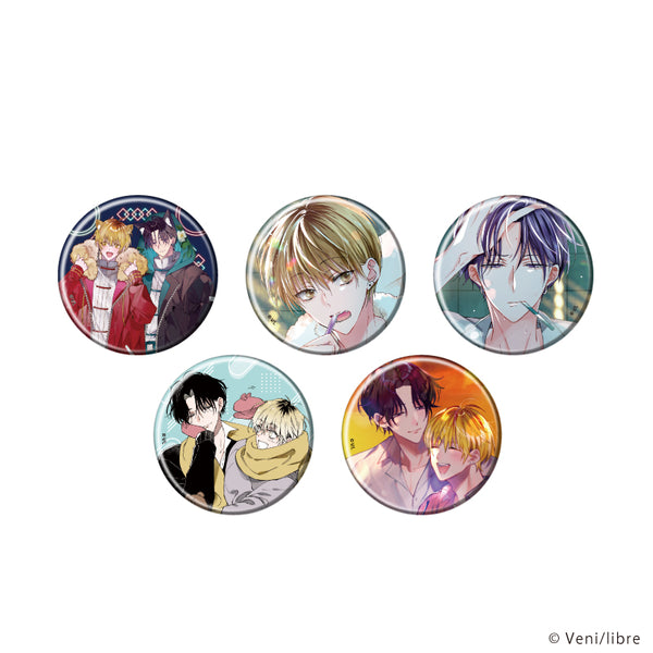 『セフレ、やっぱなしで!』缶バッジ01/コンプリートセット(全5種)(公式&描き下ろしイラスト)