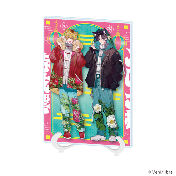 『セフレ、やっぱなしで!』アクリルアートボード(A5サイズ)01/月岡 大樹&時枝 響(描き下ろしイラスト)