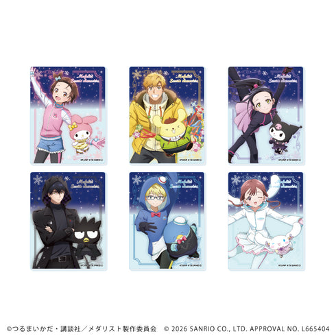 《獎牌得主 × Sanrio 角色》壓克力卡 01/全套組(共6種)(聯名插畫)