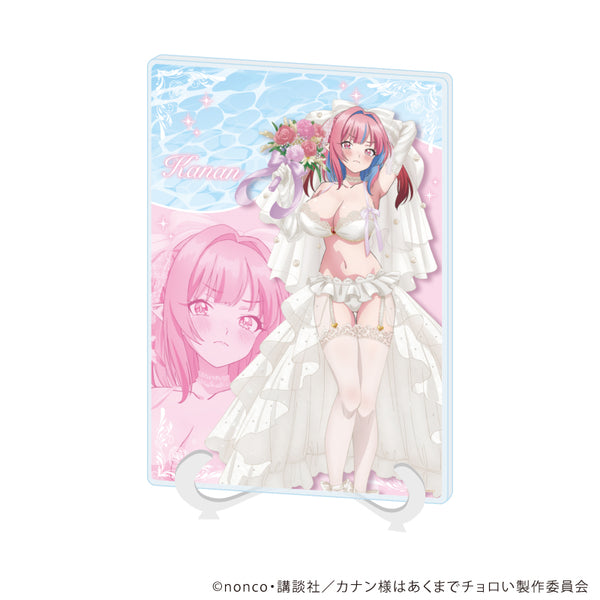 『カナン様はあくまでチョロい』アクリルアートボード(A5サイズ)01/高潔カナン 水着ウェディングver.(描き下ろしイラスト)