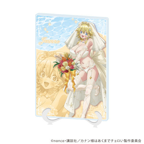 『カナン様はあくまでチョロい』アクリルアートボード(A5サイズ)02/ジャンヌ 水着ウェディングver.(描き下ろしイラスト)