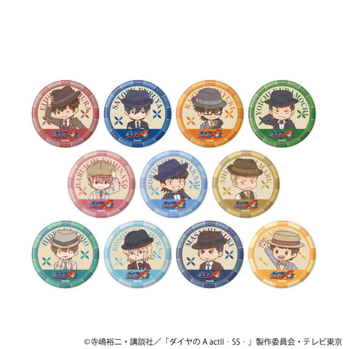 『ダイヤのA actII -Second Season-』ホログラム缶バッジ(57mm)02/ブラインド(全11種)(レトロアートイラスト)【BOX】【202609再販】