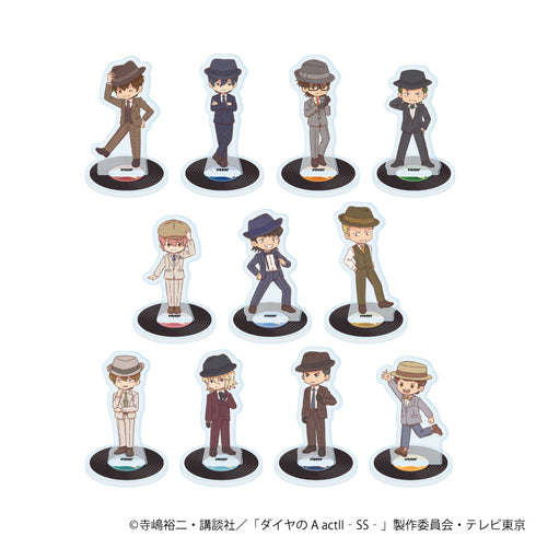 "Diamond no A Act II -Second Season-" Acrylic Mini Stands 03 / Complete Set (11 Varieties) (Retro Art Illustrations)