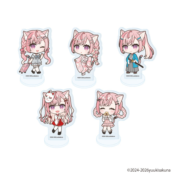 『結城さくな』アクリルぷちスタンド01/コンプリートセット(全5種)(ミニキャライラスト)